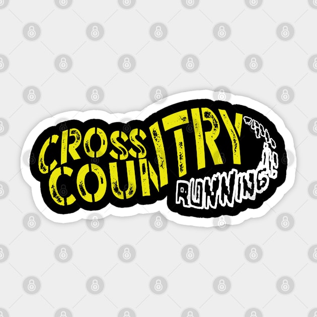 XC Cross Country Runner Coach Sticker by BOOBYART